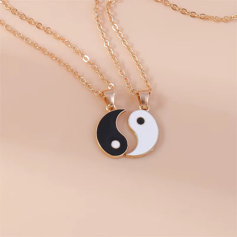 Fashion Yin Yang Tai Chi Necklace for Women Men Birthday Gift Best Friends Party Holiday Jewelry Gifts