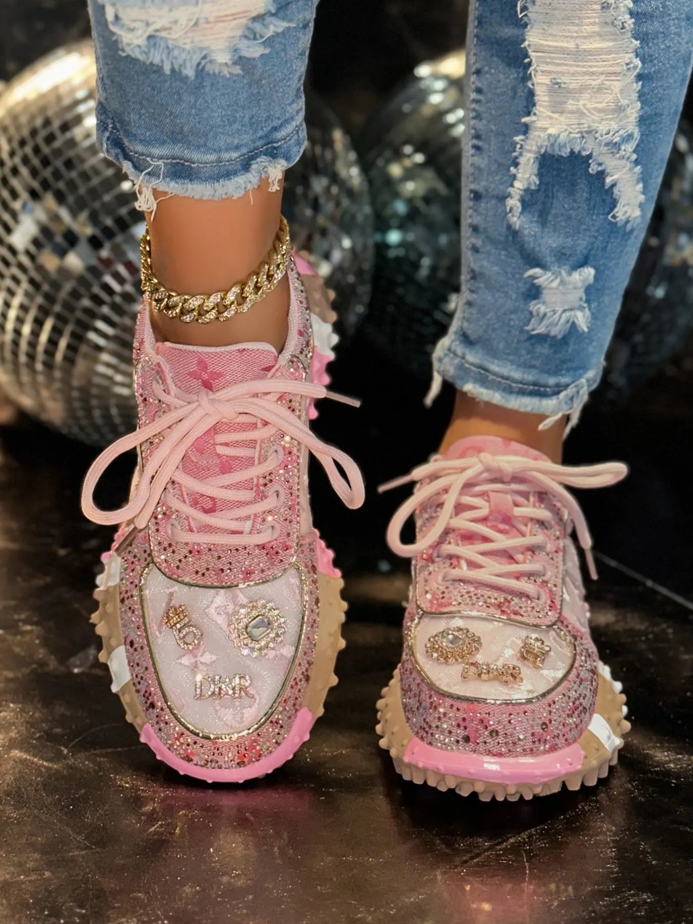 Women'S Trendy Colorblock Thick Sole Sport Shoes, Fashion Casual Sneakers, PU Material, Rubber Sole, All Seasons, Contemporary Style, Fashionable Sneakers