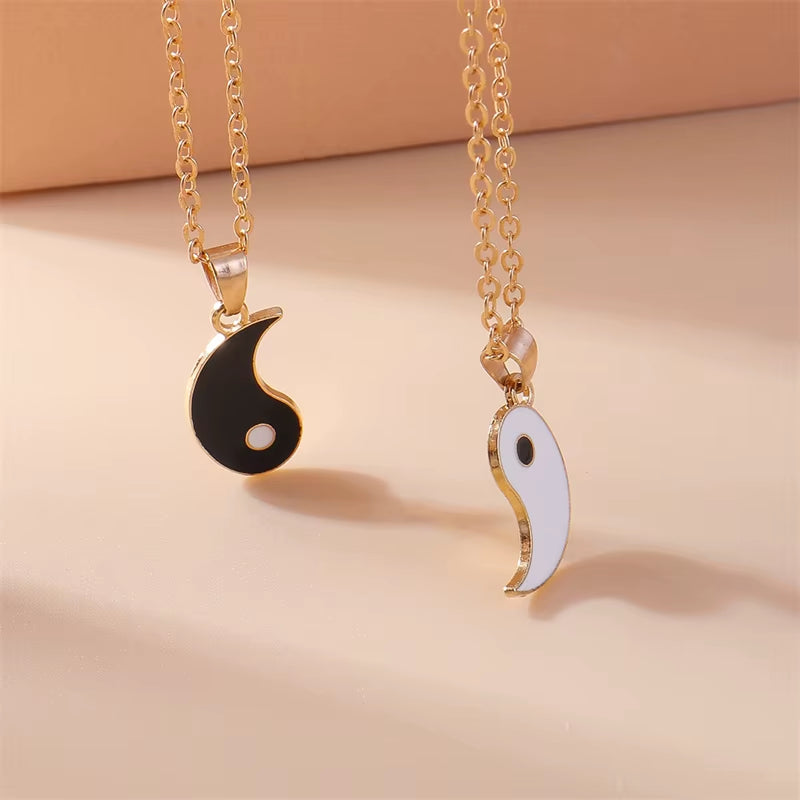 Fashion Yin Yang Tai Chi Necklace for Women Men Birthday Gift Best Friends Party Holiday Jewelry Gifts