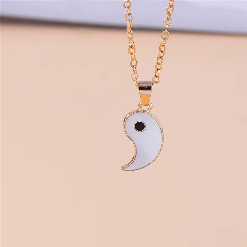 Fashion Yin Yang Tai Chi Necklace for Women Men Birthday Gift Best Friends Party Holiday Jewelry Gifts